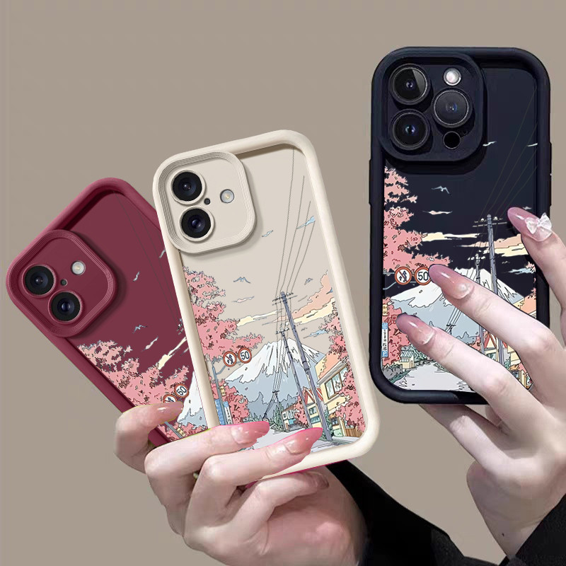Ốp Điện Thoại Cho Samsung Galaxy M34 M31 M51 M30S M23 M20 M11 M15 M16 F06 J4 J6 Plus J7 Core J8 A10 A01 A31 A02 S20 Ultra Vỏ Sang Trọng Suzume Anime Nhật Bản Phong Cảnh