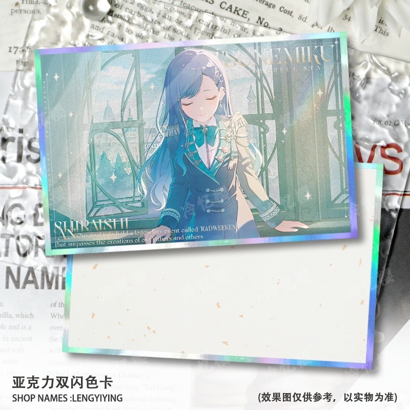 Project SEKAI Shikishi Board Akito Shinoome, Toya Aoyagi, Kohane Azusawa, An Shiraishi | Thẻ nghệ thuật lấp lánh | Bộ sưu tập BAD sống động