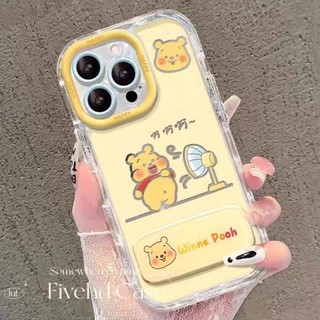 Vỏ gương trang điểm hoạt hình dễ thương + Giá đỡ cho iPhone 11 16 15 14 13 12 Pro Xs Max XR X 6 6s 7 8 Plus Vỏ điện thoại TPU mềm Ốp lưng bảo vệ chống sốc