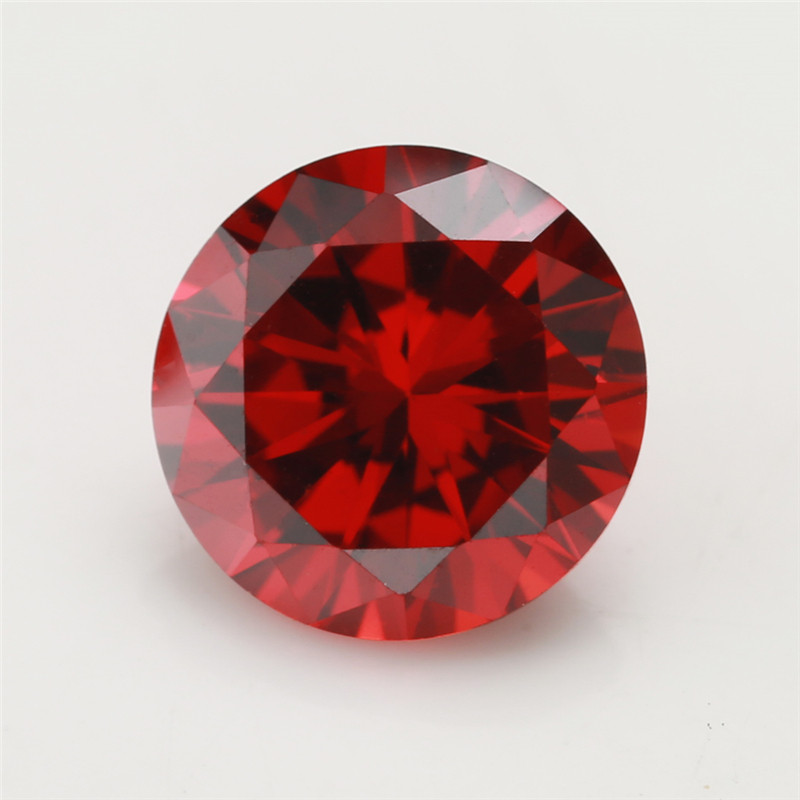 Đá Garnet Tròn Cắt CZ 15/30 Chiếc Từ 4mm Đến 10mm Cho DIY Trang Sức