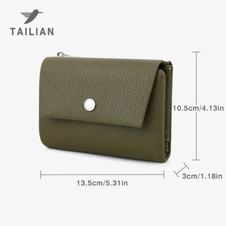 Ví nữ kiểu ngắn Tirfold Multi Card Case Ví đựng tiền mặt dung tích lớn tiện lợi