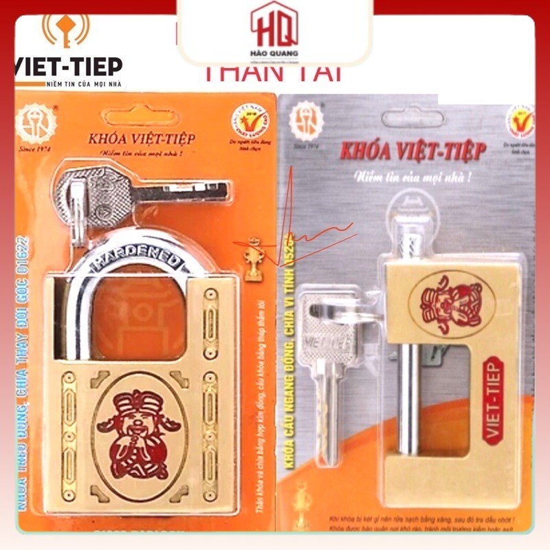 Khoá treo Đồng Thần Tài Việt Tiệp 01622/05204 - Chống cắt