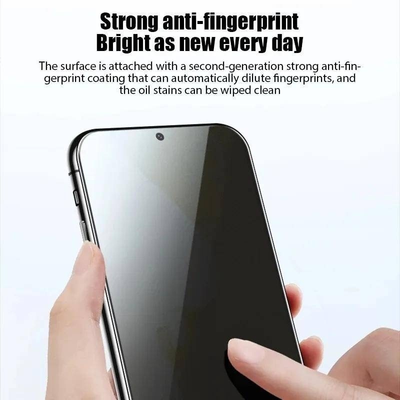 Full Cover Bảo Vệ Màn Hình Riêng Tư Cho Samsung Galaxy Note 10 20 S25 S24 S23 S22 S21 S20 S10e S10 Ultra Plsu FE 5G Lite Edge Chống Gián Điệp Phim Kính Cường Lực Trong Suốt Chống Thấm Nước
