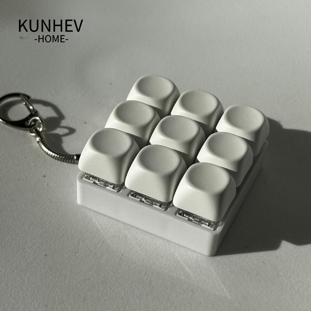 Nắp bàn phím ngón tay KUNHEV, Nút phím bàn DIY Móc khóa Fidget, Thư giãn vượt qua thời gian 4 / 9 Phím Giảm căng thẳng Đồ chơi Pinch dành cho người lớn