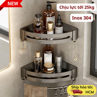 Kệ Treo Dán Tường Inox 304 Myd.23 Gắn Góc Phòng Tắm Không Khoan Sang Trọng