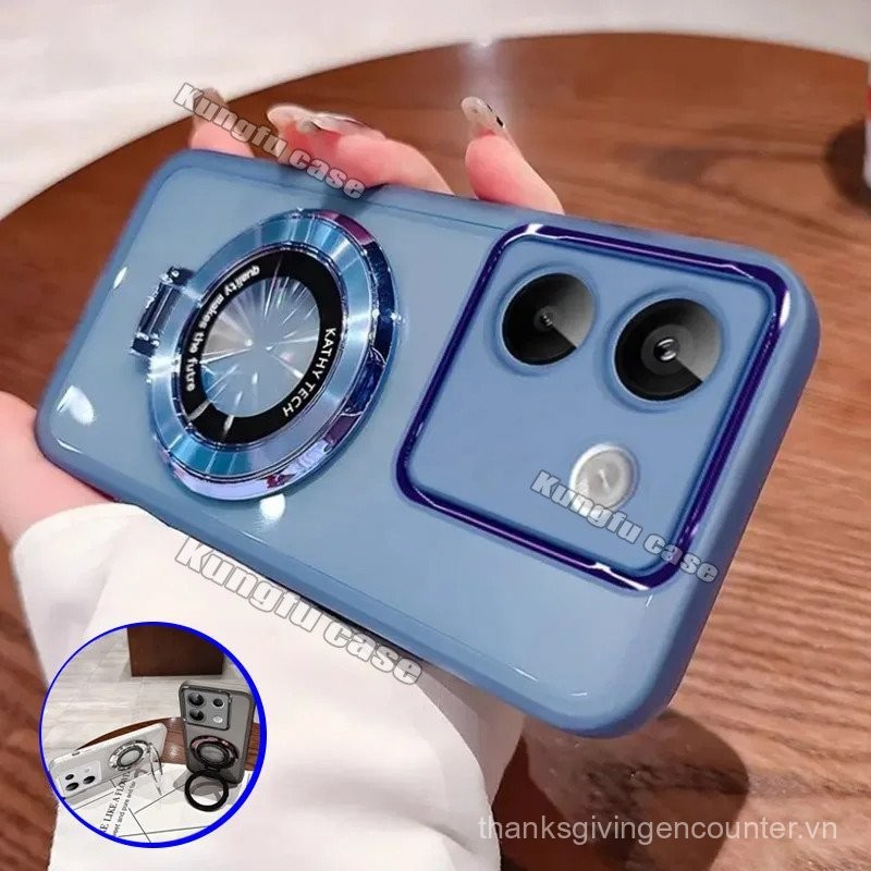 Ốp lưng cho Xiaomi Poco M7 Pro PocoM7 M6Pro M7Pro M6 4G 5G, ốp điện thoại hình vuông hỗ trợ thời trang cho cặp đôi, mềm mại, chống sốc, bảo vệ ống kính camera, giá đỡ, nắp lưng