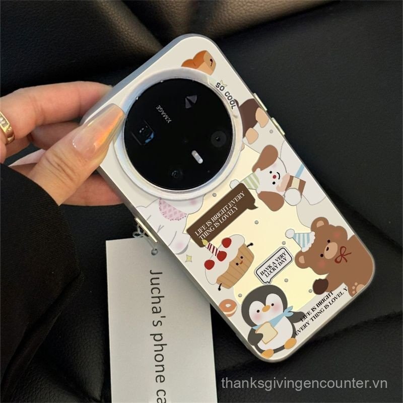 Ốp điện thoại cho Honor Magic 7 6 5 4 Pro, họa tiết hoạt hình động vật, tiệc tùng, lỗ lớn, chống rơi, vỏ bảo vệ cứng
