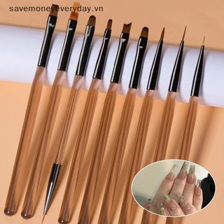 [savemoneyeveryday] 1 Chiếc Bút Móng Tay Bàn Chải Quét Bút Dây Vẽ Ánh Sáng Bút Gradient Bàn Chải Móng Tay [vn]