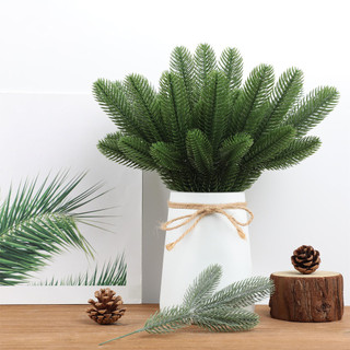 30 Chiếc Cây Nhân Tạo Giả Nhánh Thông Ba Mặt 3D Nhánh Kim Thông Hai Mặt DIY Phụ Kiện Trang Trí Cho Cây Giáng Sinh
