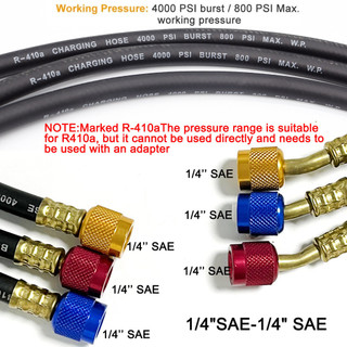 Bộ 3 Dây Nạp Gas TPV 1,5m - Thích Hợp R134 & R410, Hãng TPV