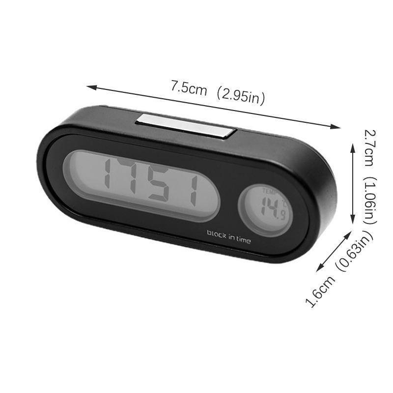 Đồng hồ ô tô điện tử TMOY Đồng hồ tự động LCD phát sáng TCS