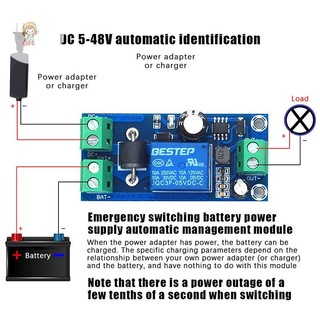 TWE YX850 Mất điện Tự động chuyển mạch chờ Mô-đun Lithium 5V-48V Đa năng Chuyển đổi khẩn cấp Mô-đun VN