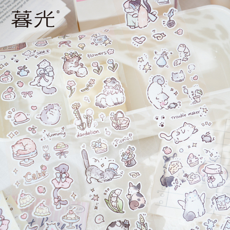 Cuộn Stickers Die-Cutting KITTEN ROAMING Dài 2 Mét | Shopee Việt Nam