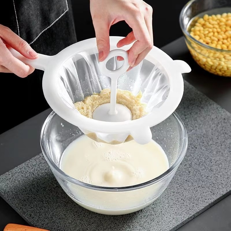 [Đặc sắc] Túi lọc lưới mịn - Túi vải lưới mịn - Túi bóp nước - Dụng cụ lọc nhà bếp - Chống rò rỉ, đa kích thước, tái sử dụng - dành cho sữa đậu nành, cặn rượu vang