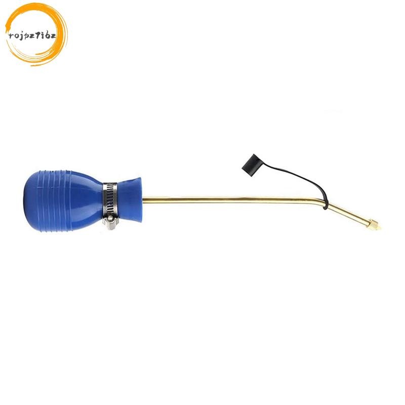 Bug Treatment Powder Duster Diatomaceous Earth Bulb Duster / Powder Applicator Bulb with Long Copper Tube