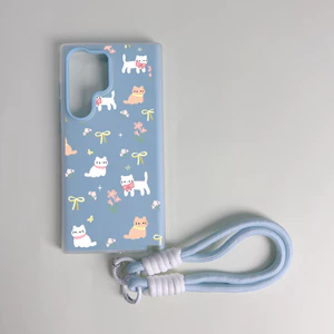 Ốp điện thoại chống sốc hoạt hình mèo trắng cho Samsung A23 A24 A25 a55 s22 s22plus ultra Case Girly S23 S23Plus s23fe s24 s24plus s24ultra s21FE Vỏ