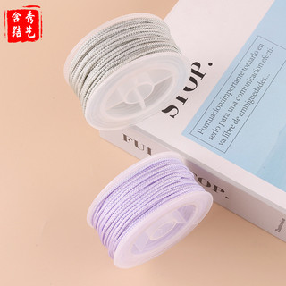 Dây chuyền mambo bện mặt đá đính hạt, sợi không co giãn và chống mài mòn - Vòng cổ thời trang