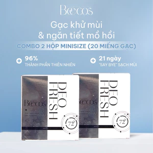 Combo 20 Gạc lau khử mùi và giảm tiết mồ hôi nách, tay, chân, hỗ trợ dưỡng sáng Beecos
