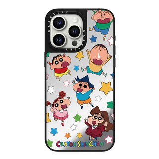 Bộ Đồ Ngủ Crayon Shin chan Gương Cứng Điện Thoại Cho iPhone 17 Pro Max 16 Plus 15 14 13 12 11 Vỏ Acrylic Phía Sau Chống Sốc