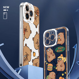 Vỏ Capybara Cho Infinix GT 20 Pro 5G TECNO POVA 6 5 4 Pro 3 2 ITEL S23 A70 Phim Hoạt Hình Bảo Vệ Toàn Diện Cặp Đôi Mềm TPU Vỏ Điện Thoại Dễ Thương
