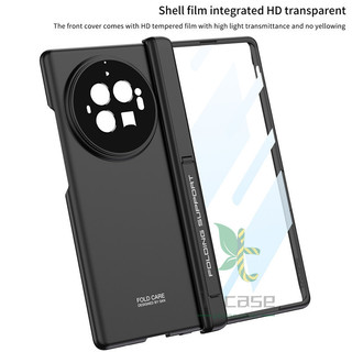 Bản lề từ tính Full Bracket Stand Case vivo x fold 3 pro / x gấp 3 Mặt trước Kính cường lực Phim chân đế Vỏ bọc trọn gói