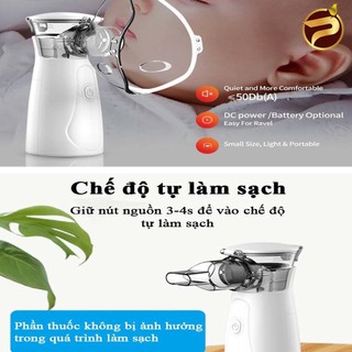[TẶNG KHẨU TRANG CHỐNG TIA UV SPF 50+] Có PIN sạc - Máy Xông Mũi Họng Đa Năng 2in1 Cho Bé Và Người Lớn Cầm Tay