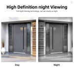 Camera chuông cửa Video không dây có chuông Ringer chạy bằng pin AI PIR Phát hiện con người IP65 Chống nước 2.4G WiFi Âm thanh 2 chiều Xem đêm Lưu trữ đám mây Camera cửa trước trong — ảnh 2