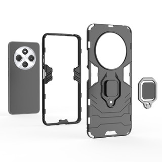 Ốp lưng cứng silicon Redmi 14C 14R 2411DRN47C 2409BRN2CA POCO C75, tích hợp nhẫn, vỏ điện thoại chống rơi và chống sốc