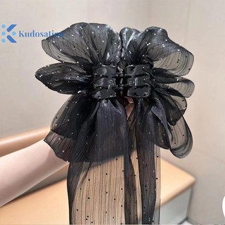 Kudosation Thời Trang Nơ Lớn Vuốt Tóc Kẹp Siêu Cổ Tích Tính Khí Mũ Đội Đầu Nữ Ngọt Ngào Phụ Kiện Tóc