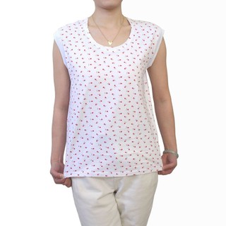 Trung Niên Người Cao Tuổi Nữ Không Tay Áo Cotton Vợ Áo Sơ Mi Mẹ Bà Nguyên Chất Cotton Rộng Vai Vest Ren Miệng Phong Cách 401D