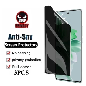 3 HD Riêng Tư Hydrogel Phim Dành Cho Samsung Galaxy Note S21 S20 20 10 9 8 Plus Ultra FE Lite 5G 4G Chống Gián Điệp 25° Chống thấm nước và chống bụi
