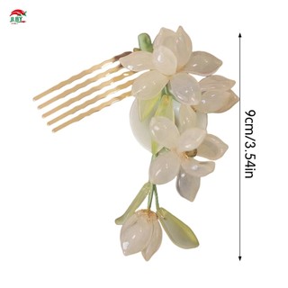 Lược Tóc Cô Dâu Trang Trí Hoa Hanfu Quần Áo Phù Hợp Với Hoa Lược Tóc Đa Năng Cho Tạo Kiểu Tóc Trang Trí