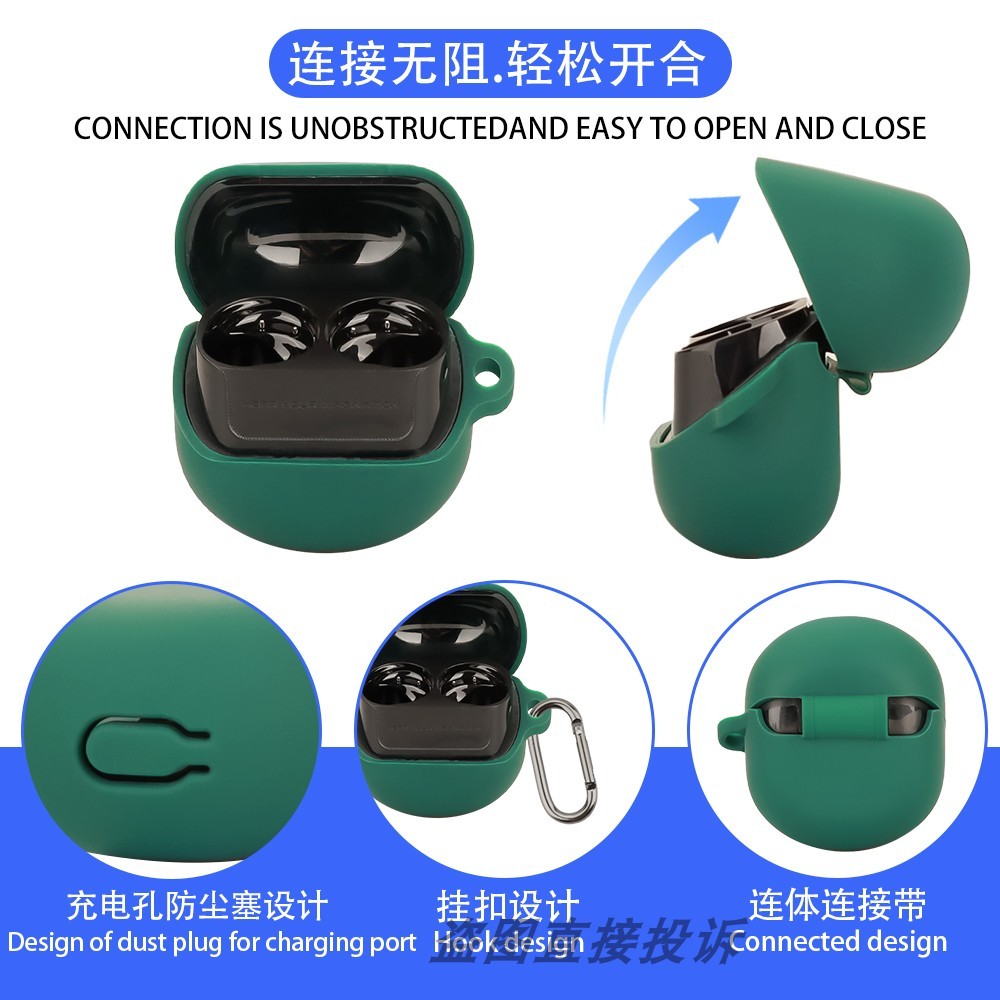 for SoundPEATS Clear Dot Case Silicone Earphone Soft Shell Shockproof Headphone Protective Casing Cover Earbuds Sleeve