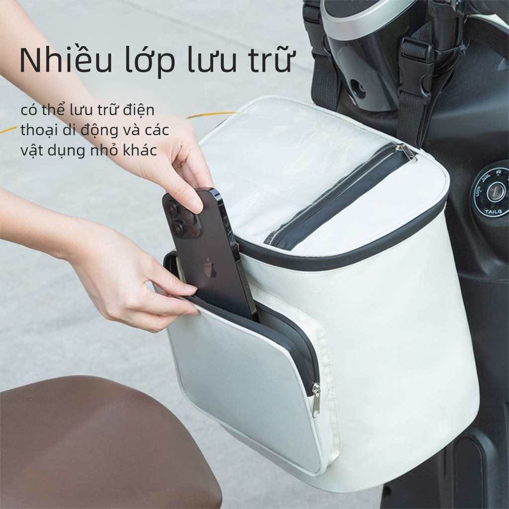 Túi xách xe máy/Thùng chứa xe máy/Hộp đựng xe máy điện /Túi treo đầu xe máy , túi treo ghi đông xe máy , để điện thoại , đồ tiện dụng