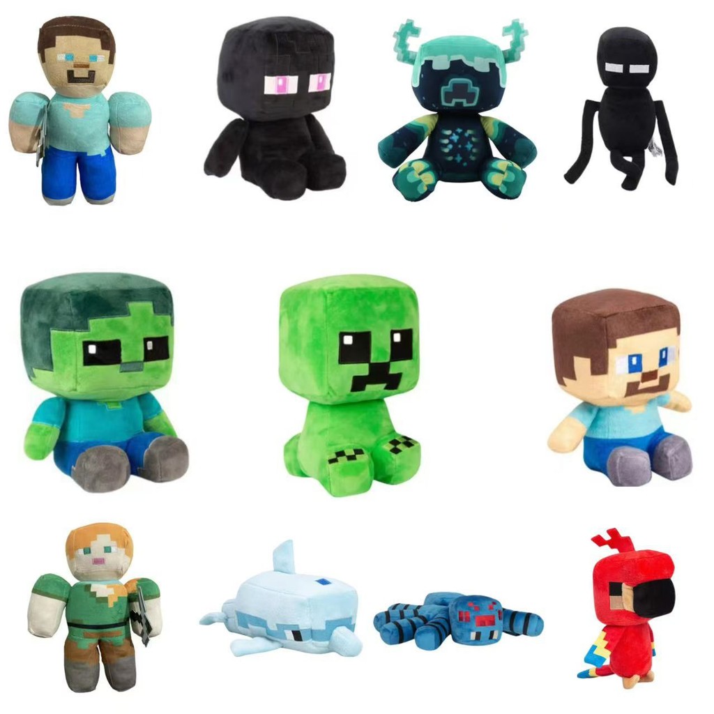Trò chơi Minecraft Đồ chơi nhồi bông Minecraft Creeper Zombie Steve ...