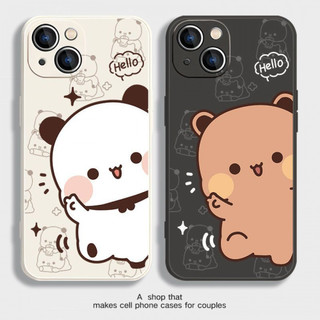 Ốp điện thoại Bubu vui vẻ dễ thương cho iPhone16 / 15 / 14 / 12 / 11 / 13 PRO MAX / PLUS / Mini / X XS XR 6 / 7 silicon lỏng bảo hiểm toàn diện vỏ mềm chống rơi chống sốc