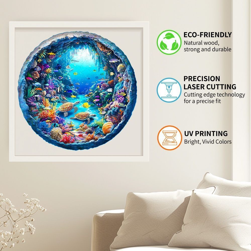 Ghép Hình Bằng Gỗ Dưới Nước Thế Giới Động Vật Giải Nén Đồ Chơi Giáo Dục Độ Khó Cao Người Ngoài Hành Tinh Xếp Hình