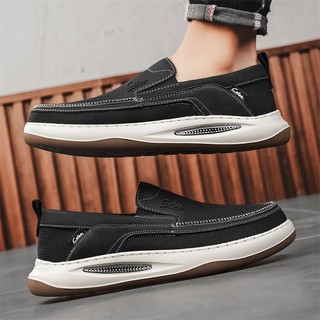 Đế Dày Cao Cấp Da Làm Việc Thoáng Khí Nhẹ Bền Slip-On Giày Đậu Hà Lan Đế Mềm Thoải Mái Bố
