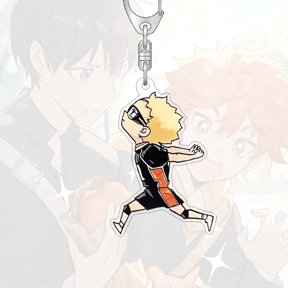 Móc khóa Haikyu Thùng Anime Xung quanh Túi Acrylic Mặt dây chuyền Móc chìa khóa điện thoại