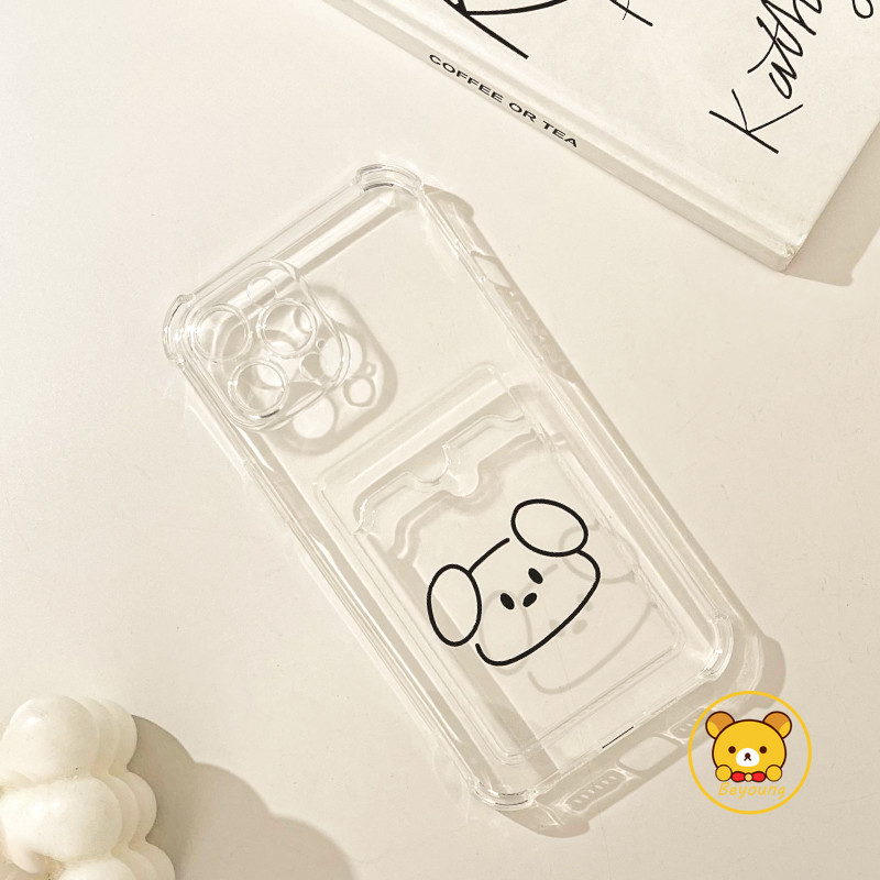 Ốp Điện Thoại Ví Mèo Dễ Thương Cho Xiaomi 14T 14 13T 13 12T 12 12X 12S Pro Ultra Mi 11 Lite Poco C75 C65 C40 C31 5G 4G Vỏ Chó Con Hoạt Hình Cặp Đôi Thẻ Trong Suốt Bìa Mềm