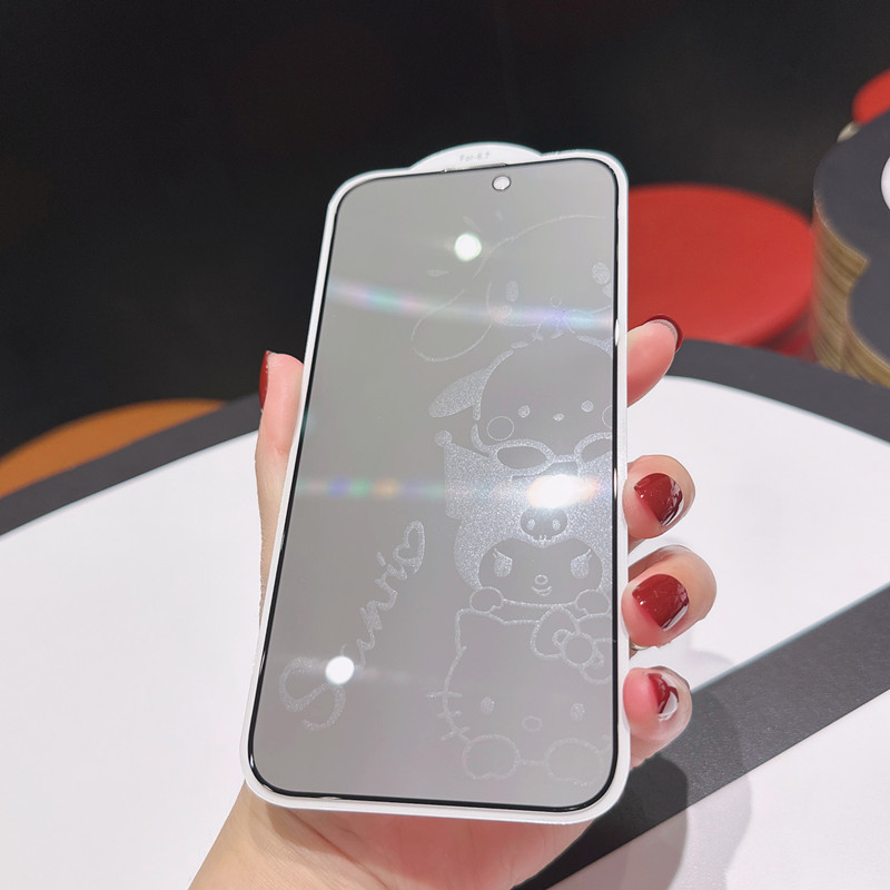 Phim Bảo Mật Chống Gián Điệp Cho iPhone 11 12 pro max x xs xr iPhone11 iPhone12 Bảo Vệ Toàn Diện Màn Hình Hoạt Hình 6D Bóng Trong Suốt Full Cover Kính Cường Lực
