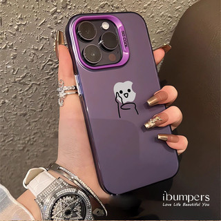 ibumpers Ốp Điện Thoại iPhone Dễ Thương Ngộ nghĩnh Họa Tiết Apple Cho IPhone 16 15 14 12 13 11 Pro Max IP 7 8 Plus X XS XR Ốp Lưng IMD Cứng Và Nhẵn