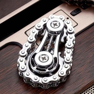 MONOSTYLE Bánh xích Fidget Spinner, Dây xích xe đạp kim loại EDC Spinner Bánh đà Con quay hồi chuyển đầu ngón tay, Phong cách Antistress Lo âu Đồ chơi Fidget bền mới lạ dành cho người lớn