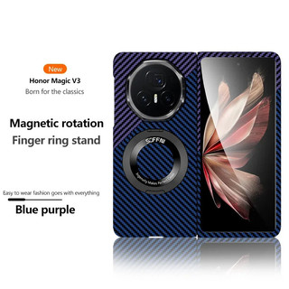 Ốp điện thoại có thể xoay được bằng sợi Carbon từ tính cho Honor Magic Vs3 V3 Vs2 V2 Vỏ mỏng