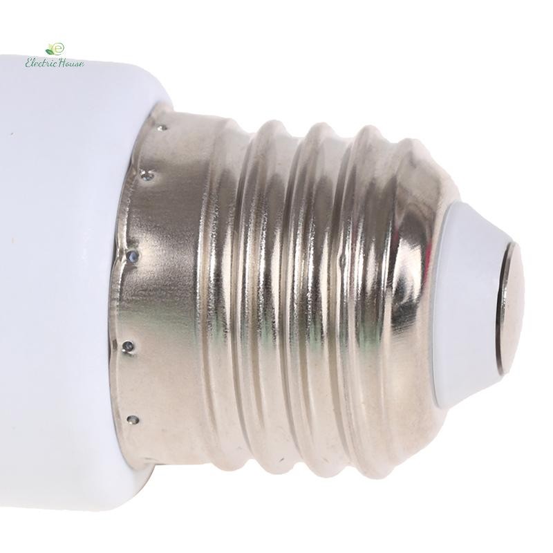 [Nhà Điện] 220V E27 ABS Trắng Kết Nối Phụ Kiện US / EU Cắm Vít Bóng Đèn Đế Adapter mới
