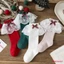 Mg-kids Bé Gái Tất Giáng Sinh Dễ Thương Nơ Ren Xù Đầm Tất Thoáng Khí Đi Bộ Cho Trẻ Sơ Sinh