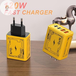 TWE 120W 4 Cổng USB Type-C GaN Sạc Điện Thoại PD Power Adapter Cho Điện Thoại Di Động Máy Tính Bảng Dành Cho Huawei VN