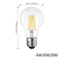 OIGM E27 4W 6W 8W 12W Chất Lượng Cao Edison Bóng Đèn LED Vintage Đèn Ấm Vàng Retro Bóng Đèn 220V A60