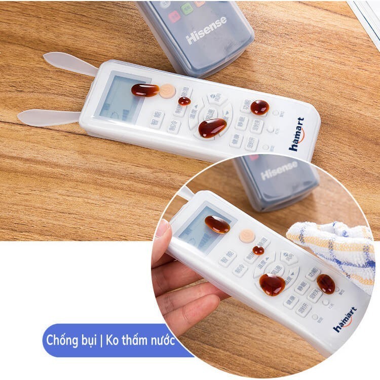 Vỏ bọc điều khiển tivi tai thỏ Silicon, vỏ bọc remote, điều hòa trong suốt
