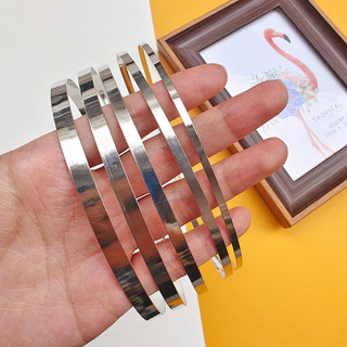 Băng đô phụ kiện tóc phụ kiện tóc Phụ kiện tóc Phụ kiện tóc mũ chất liệu 3/5/7mm màu thép không gỉ băng đô sắt